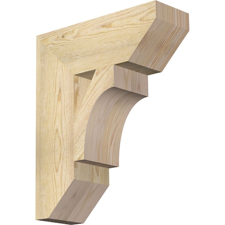 Ekena Millwork Westlake Slat Rough Sawn Bracket, Douglas Fir, 6"W x 18"D x 22"H BKT06X18X22WTL06RDF